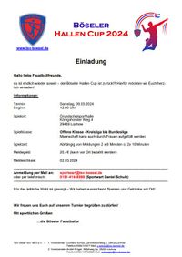 Einladung Hallen Cup2024